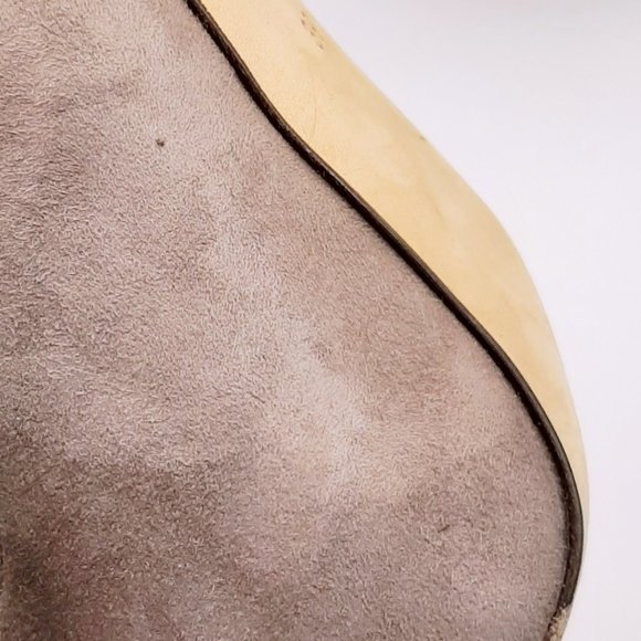 All Saints Taupe Suede Stiletto Platform Pumps SZ 39.5 - Picture 9 of 12